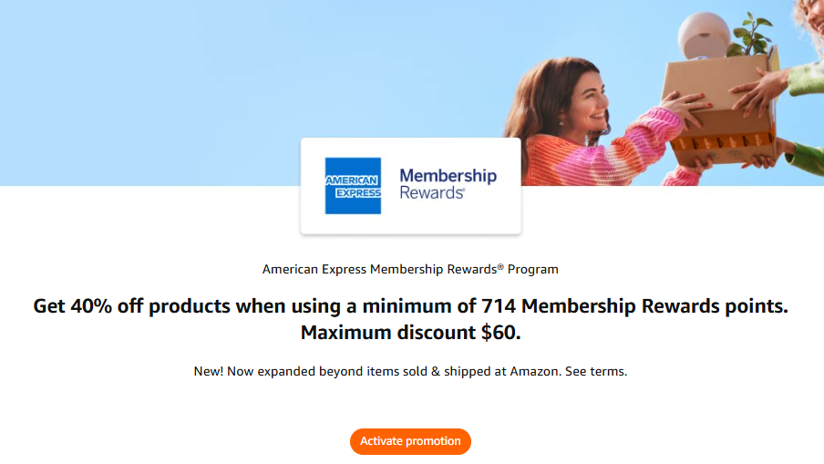 Save 50% on Amazon Purchases With Your Amex Card Points